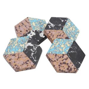 Best Sell <b>Marble</b> <b>Coaster</b> Set Dining Table Top Decoration Eco Friendly Personalized Rectangle Indian Handicraft Item Top Product - Product Image 6