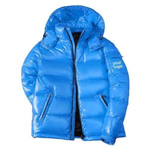 High Street Winter Puffer Jacket Loose Fit Off Shoulder Casual Duck Jacket Windproof Warm Bubble Men's Down Coats 100% Polyester - Product Image 1