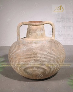 Art-home Ceramics AN546H110 Macetas y jardineras de cerámica blanca moderna con acabado galvanizado para la decoración del jardín del hotel del hogar - Product Image 5