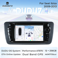 DUDUAUTO DUDU7 Autoradio multimédia Android pour voiture, autoradio GPS, navigation, Car-play, unité principale pour Seat Ibiza 7 pouces 2009 - 2013