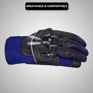 Gants de moto personnalisés pour hommes et femmes Cuir de haute qualité pour le sport et la course Prix de la conception de logo personnalisé - Product Image 5
