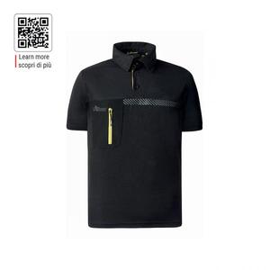 Polo de trabajo de carbono en negro Libra para mujer, camisa polo de trabajo - Product Image 1