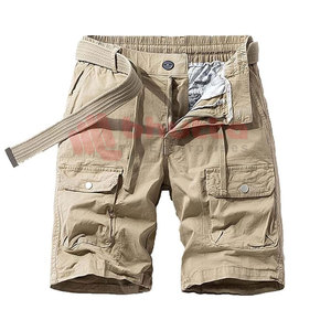 Short cargo pour homme en coton décontracté de couleur unie avec logo personnalisé avec fonction de séchage rapide Offre Spéciale la mode - Product Image 1