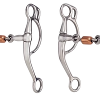 Mors d'équitation en acier inoxydable à double articulation Eggbutt, avec logo personnalisé, de haute qualité, marque privée, Low Port Sweet Iron Horse, en laiton