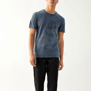 Vente directe d'usine : T-shirts pour hommes effet délavé, légers, grandes tailles, en promotion - Product Image 4