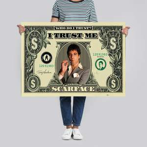 Scarface Dollarschein - Arte de pared en lienzo de estilo moderno para Who Do I Trust? - Product Image 4