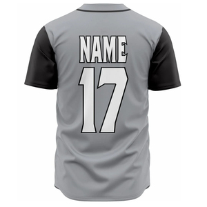 Maillots de baseball à manches courtes en polyester respirant 100% OEM, vente en gros, impression par transfert thermique, logo personnalisé - Product Image 6
