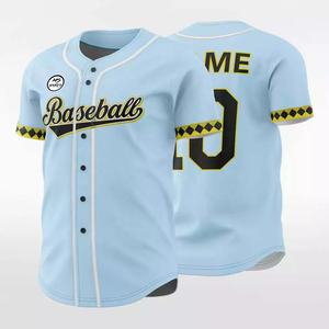 เสื้อเบสบอลผ้าพิมพ์ลายสำหรับทีมเยาวชนเสื้อเบสบอลผ้าพิมพ์ลาย - Product Image 4