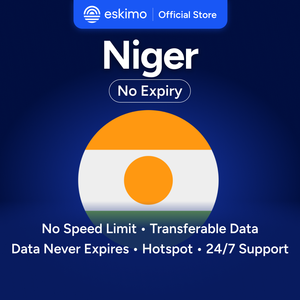 Eskimo Niger 5GB eSIM Pas de date d'expiration des données Données de voyage à grande vitesse 5G/4G Pas de carte SIM physique requise S-NG-05 - Product Image 1