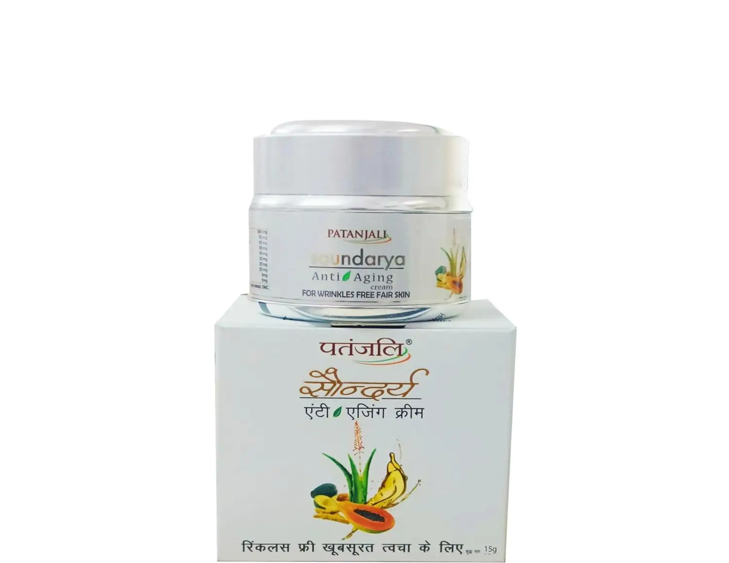 Alta qualidade Pure Ayuvedic Saundarya Anti Aging Creme 15 ml Cuidados com a pele Ayurvedic ervas creme