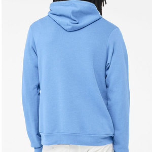 BELLA + CANVAS UNISEX SPONGE FLEECE PULLOVER HOODIE Logotipo impreso en blanco Etiqueta privada Regular Fit Kangaroo Pocket Sudadera con capucha - Product Image 3