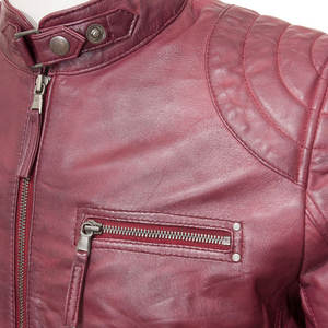 Veste d'hiver en cuir de vachette pour hommes, style street, col montant, vêtements personnalisés de haute qualité fabriqués à la main, bonne vente - Product Image 5