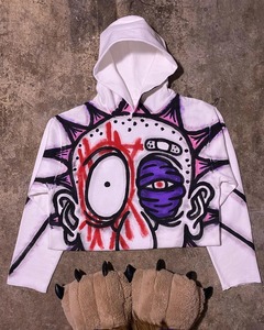 Sweats à capuche de haute qualité sweats personnalisés en usine Boxy pull surdimensionné sweats à capuche épais en polaire sweats à capuche brodés personnalisés OEM - Product Image 6