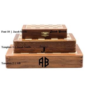 Juego de Ajedrez con Tablero de Madera 100% Hecho a Mano y Juego de Ajedrez de Tamaño Personalizado - Product Image 4