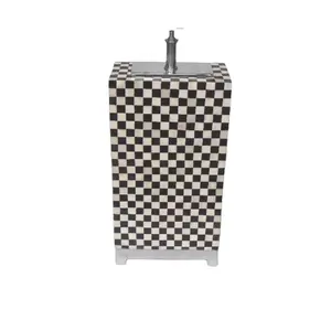 2024 Top Selling Bone Inlay and Aluminium Metal <b>Lamp</b> Bases with Electric <b>Fitting</b> & Screw Style <b>Lamp</b> Top for Decorative Purpose - Product Image 1