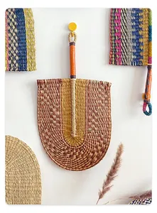Eco Friendly Seagrass Hand Fan Boho Wall <b>Basket</b> Decor Living Room Decor for Bedroom OEM Customized Vietnam Best Price - Product Image 4