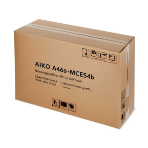 แผงโซลาร์เซลล์แบบโมโนคริสตัลไลน์ AIKO A460-MCE54Mb HJT ฮาล์ฟเซลล์  ฝาครอบกระจกด้านหน้า บรรจุแบบพาเลท สำหรับระบบโซลาร์เซลล์บ้าน - Product Image 2