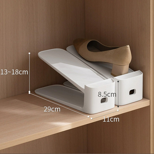 2 pacchetti salvaspazio due strati <span class=keywords><strong>scarpe</strong></span> Stacker regolabile <span class=keywords><strong>scarpe</strong></span> Organizer per armadio - Product Image 4