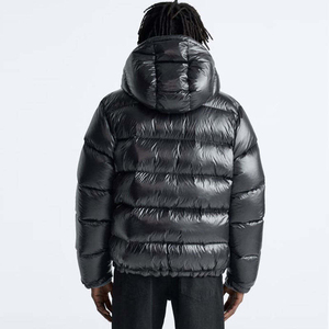 Mens lightweight puffer <b>jacket</b> warm quilted winter coat windproof hooded outerwear for outdoor <b>travel</b> and hiking - Product Image 3
