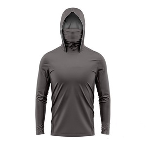 Personalizado bajo MOQ sublimación Impresión de secado rápido poliéster rendimiento pesca Sudadera con capucha UPF 50 camisa de pesca con capucha - Product Image 2