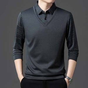 High Street Style Algodón Tallas grandes Transpirable Más vendidos Polos para hombres Manga corta Contraste Color Verano Polo para hombres - Product Image 5