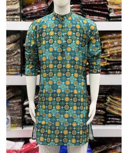 Árabe indio Punjabi Kurtassalwarkurta diseño para hombres Boda Verde último estilo AchkanBandhgalaSherwani tela - Product Image 1