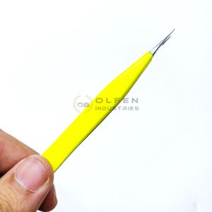 Pinzas de Extensión de Pestañas de Acero Inoxidable de Alta Calidad, Personalizadas con Color, Punta Recta, Puntas Redondeadas de Fibra, Puntas Puntiagudas - Product Image 6