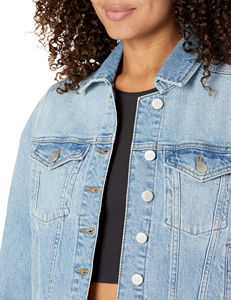 Veste en jean pour femmes de taille personnalisée Veste en jean décontractée de haute qualité pour la saison d'hiver Veste respirante fabriquée avec les meilleurs matériaux - Product Image 4