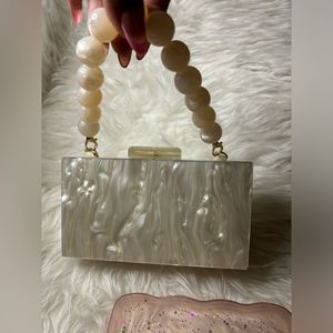 Sac fourre-tout promotionnel élégant pochette en résine transparente pour sac à main unique - Product Image 2