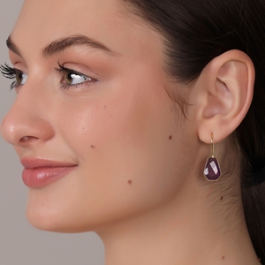 Boucles d'oreilles pendantes plaquées or 18 carats faites à la main |   Bijoux en laiton tendance pour femmes pour mariage |   Exportateur en gros OEM indien - Product Image 6