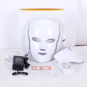 Neueste 7 Color Light Professional 660nm 850nm LED Gesicht Lichttherapie Hals LED Gesichts Rotlicht therapie Heimgebrauch Gesichts maske
