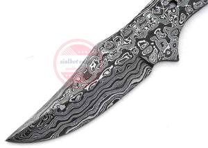 Lame vierge en acier damas Couteau forgé Lames vierges personnalisées Full Tang - Product Image 5
