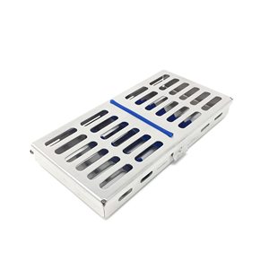 Premio CE Anti-magnetico 304 in acciaio tedesco strumento veterinario dentale di sterilizzazione cassetta <span class=keywords><strong>Autoclave</strong></span> vassoio Rack serratura scatola