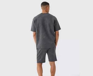 Conjunto de Dos Piezas de Camiseta Polo Informal de Manga Corta y Pantalones Cortos con Estampado Personalizado para Hombre, Transpirable y Novedoso - Product Image 6