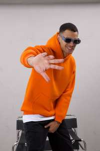 Sweat à capuche en coton molletonné basique pour hommes Pull décontracté Streetwear Sweat-shirt d'automne chaud et surdimensionné - Product Image 3