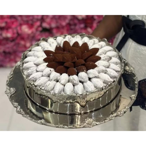 Antique Silver Finished Metal Chocolate Bowl <b>Sweets</b> Dessert Serving Bowl Chocolates Display Bowl For Weddings Receptions - Product Image 5