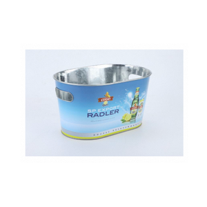 Custom Printed <b>Beer</b> Ice <b>Bucket</b> Galvanized Metal Beverage Tub Large Size Perfect For Party Catering Restaurant Banquet & Outdoor - Product Image 1