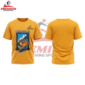 T-shirt 100% coton à col rond de haute qualité, surdimensionné, couleur unie, personnalisé, logo imprimé de haute qualité pour hommes - Product Image 2