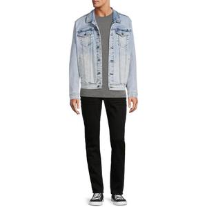 Veste en jean respirante pour homme, de bonne qualité, à prix raisonnable, avec impression de logo personnalisée, veste en jean pour homme - Product Image 4