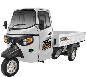 รถสามล้อบรรทุกไฟฟ้าสีแดงแบบปิด - Product Image 3