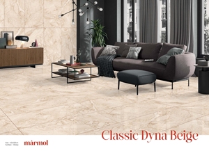 Moderno clásico Dyna Beige 600x1200mm porcelana esmaltada azulejos interiores sólidos baldosas antibacterianas brillantes para baño Villa - Product Image 2