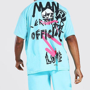 Offre Spéciale Produit Nouvelle Arrivée Hommes D'été À Manches Courtes T-shirts et Shorts Twin Set 2025 D'été Ensembles pour Adultes OEM - Product Image 4