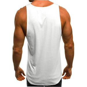 Camiseta sin mangas de entrenamiento para hombre, camiseta interior de algodón transpirable para Fitness con puños sin mangas, camisetas con tirantes para gimnasio, tejido de punto - Product Image 2