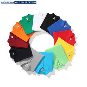 Polo premium para hombre, liso, negro, de manga corta, tela de algodón transpirable, corte ajustado, informal, moderno, para verano. - Product Image 1