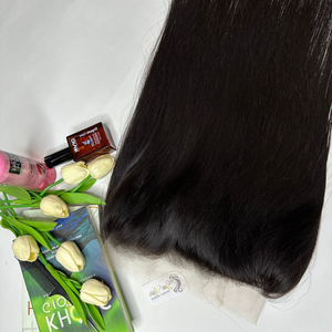 Bán buôn Chất lượng cao sản phẩm phía trước 360 HD ren tóc giả tóc thẳng tự nhiên đơn & Đôi Nút 100% phần mở rộng tóc người - Product Image 2