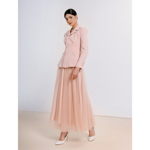 Costumes pour femmes de bonne qualité Blazers Offre d'échantillon Gilets pour femmes à simple boutonnage 3 boutons FIONA BAR VEST 85% Polyester 15% Spandex - Product Image 1