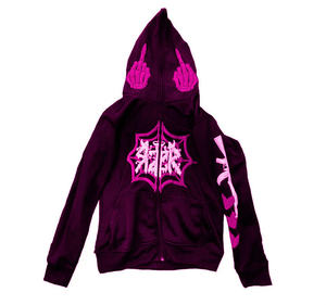 2025 automne/hiver Hip Hop Y2K fermeture éclair tendance surdimensionné 3D bouffée impression rétro sport à capuche pour hommes polaire pull avec col à capuche - Product Image 5