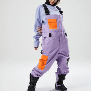 Combinaison de snowboard imperméable pour femmes grande taille 2025, pantalon de ski isolé réglable, pantalon de ski chaud coupe-vent pour l'extérieur en hiver - Product Image 2