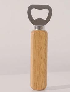 Wholesale Best Price Wooden Handle Stainless Steel Bottle <b>Openers</b> Customizable Logo Key-Shaped Handle Pattern Copper Metal Gift - Product Image 5