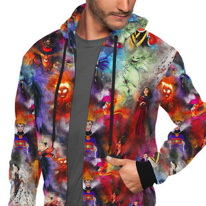 Latest Model Comfortable and Breathable <b>Men</b> Zipper Sublimation Hoodies / Customized Printing High Quality Zip up <b>Thermal</b> Hoodie - Product Image 1